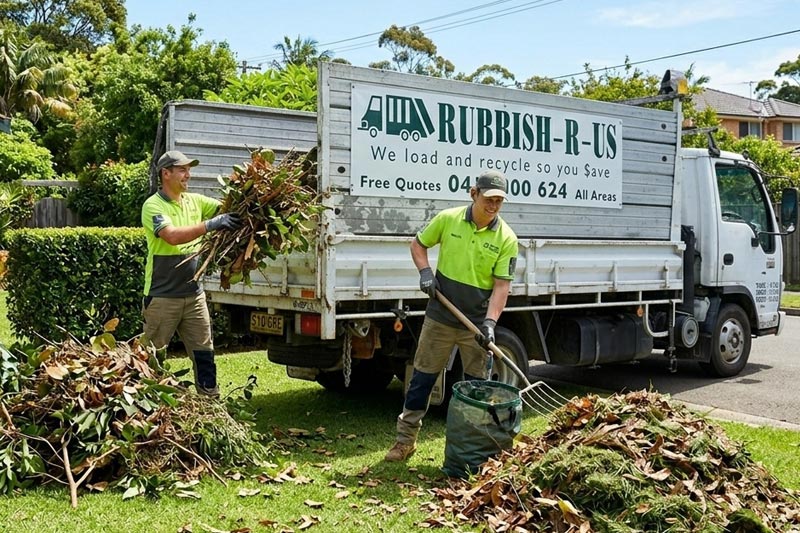 Rubbish R Us Sydney — professional rubbish removal team loading a truck